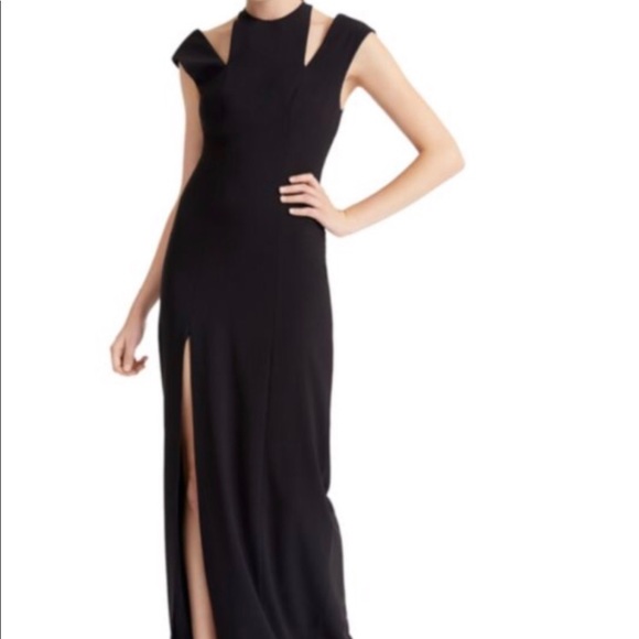 halston heritage long dress